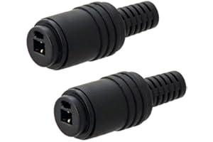 TECBEE 2X DIN Lautsprecher Buchsen Kabelanschluss Boxen Adapter Kupplung 2,2mm Stecker