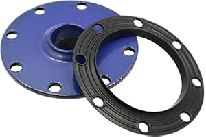 WITTKOWARE Gewindeflansch für Einschraubheizkörper, emailliert, mit Dichtung, Lochkreis 150mm, Gewinde DN40 (1½")