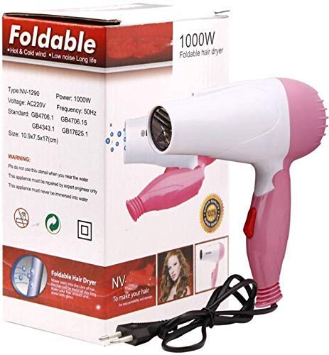 Hk Villa 1000W Professional Stylish Foldable Hair Dryers For Womens, hair dryer for men and women, hair dryer for man, hair dryer for womens