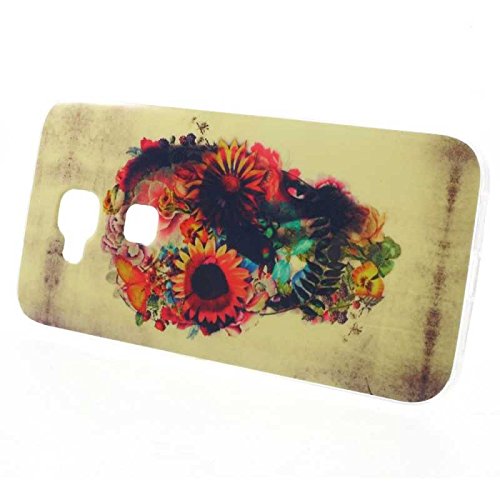 Coque2mobile          Carcasa TPU Silicona para Huawei Ascend G8  de calavera