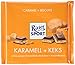 Produktbild RITTER SPORT 250g Karamell + Keks (10 x 250 g), Gefüllte Vollmilchschokolade mit knusprigen Karamell-Keksstückchen, köstliche Karamellcreme, Großtafel