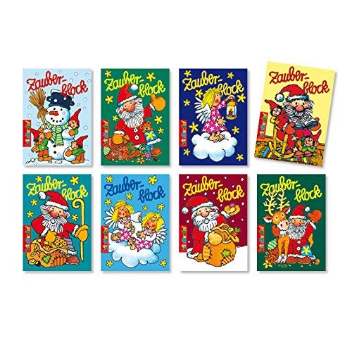 Lutz Mauder 8 Zauberblöckchen im Set - Weihnachten (A8 -7,5x5,2cm) - 8 Motive Adventskalender Lutz Mauder 8 Zauberblöckchen im Set - Weihnachten (A8 -7,5x5,2cm) - 8 Motive Adventskalender