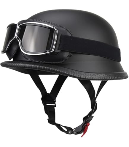 ※錆エイジング加工※EASYRIDERS Half Cap Helmet CMX German Easy Rider Half Shell Helmet Brain Cap Black : Amazon