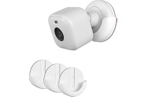 Akoemxeeo Lot de 3 supports muraux pour Blink Mini 2, 3 m, puissants, pour Blink Mini 2, support mural solide et stable, accessoires pour Blink Mini 2, sans perçage, blanc
