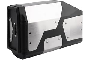 AFNCX Cassetta portautensili Laterale Sinistra Scatola in Alluminio Adatta per BMW R1250GS R1200GS LC & Adventure 2002 2008 2018（silver）