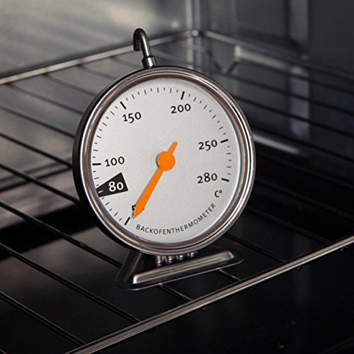 Preisvergleich Produktbild Edelstahl-Backofenthermometer mit einfachem zu lesen Vorwahlknopf-Küchen-Nahrungsmittelfl... das 50-280 Celsius kocht