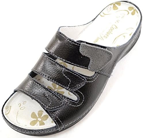 Ladies/Womens Real Leather Fastening Summer/Holiday/Beach Sandals/Shoes