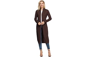 GRACE KARIN Cardigan Donna Lungo a Maglia a Maniche Lunghe Elegante Casual
