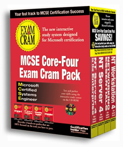 MCSE Core-Four Exam Cram Pack, 4 vols. w. CD-ROM