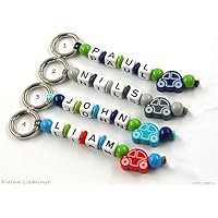 Schlüsselanhänger mit Gravur bzw Namen Kinder - Erwachsene - Taschenbaumler - AUTO - Schlüsselring - GRATIS Versand - verschiedene Farben