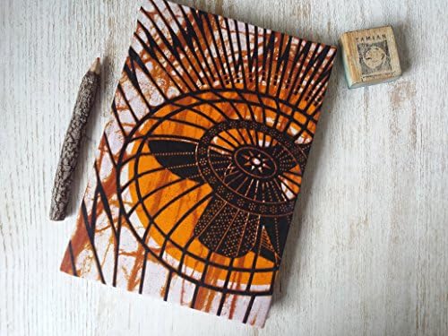 Large Hardcover African print Journal Notebook Sketchbook Jotter - A5 - cartridge paper - 90 pages 140 gsm - Ankara Kitenge African print