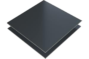 S-POLYTEC ALUVERBUND Aluverbundplatte Aludibond 3mm, große Farbauswahl, Schild, Bild, Werbeschild, Display, Küchenrückwand, Küchenspiegel, Bastelplatte (20 x 30cm, Anthrazit RAL 7016)