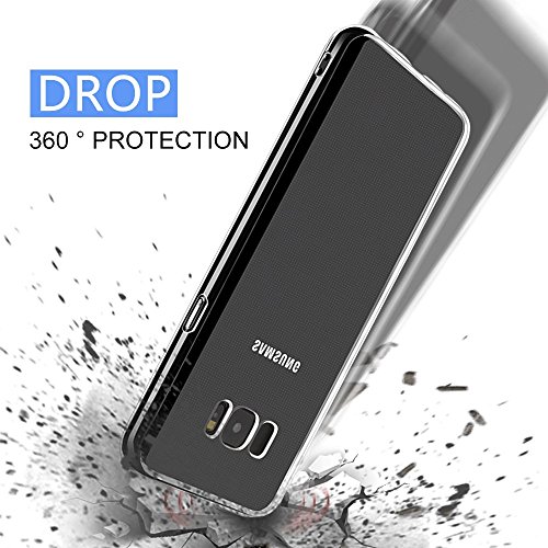 Samsung Galaxy S8 Hülle,Yica [Liquid Crystal] Galaxy s8 Hülle Tasche Schutzhülle Case Cover Transparent Klare Weiche TPU Silikon Gel Schutzhülle Bumper Löschen Back für Samsung Galaxy S8 - 4