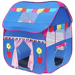 Homecute Foldable Pop Up Hut Theme Kids Toy Play Tent House - Blue