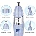 Bikini Trimmer, 4 in 1 Women Shaver Eyebrow Trimmer Nose Trimmer Battery Operated Bikini Grooming Kit Mini Portable Design Women Groomer Kit for Bikini Area/ Armpit / Arm / Leg Battery included ( Blue )