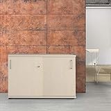 sideboard abschliessbar weiss Massive E1-Flachpressplatte, beschichtet mit Melaminharz, das kratzfest, lange haltbar, lichtbeständig und wasserabweisend ist, 2 mm starke ABS-Kante mit hoher Oberflächenhärte und guter Schlagfestigkeit. Das ermöglicht Ihnen eine lange Nutzungsdauer.