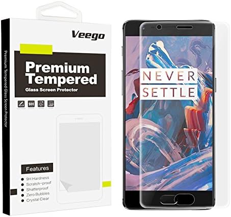 OnePlus 3 / 3T Screen protector, Full Coverage Edge to Edge 9H Hardness Ultra-thin Tempered Glass Front LCD Screen Protector for OnePlus 3