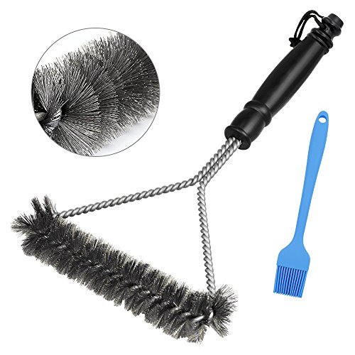 BBQ Grill Pinsel, Barbecue Grill von Tools Edelstahl Reiniger Reinigungsbürste für Griff Weber Holzkohle, Gas, Elektro, char-broils, Porzellan und Infrarot-Grills