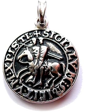 Siegel der Templer Kettenanhänger 925 versilbert