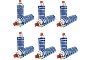 VALDI LED Pack Cartuchos de Gas bombonas superego 227g para hornillos quemadores como butsir y superego (12)