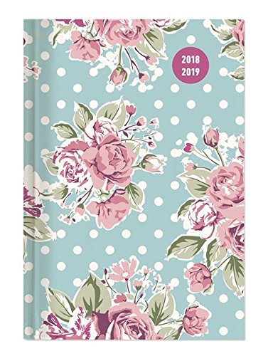 Collegetimer Roses 2018/2019 - Schülerkalender A6 - Day By Day - 352 Seiten