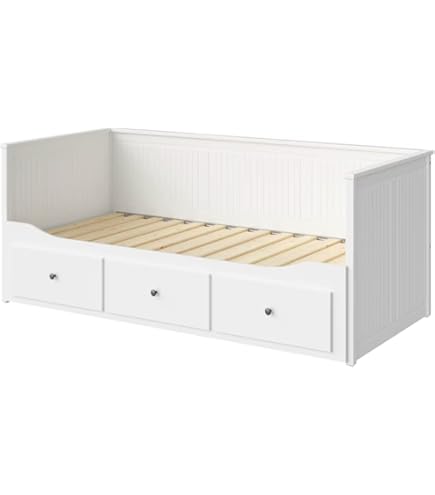 Ikea TRYSIL Bed Frame, White, Luröy, 140x200 cm (55 1/8x78 3/4