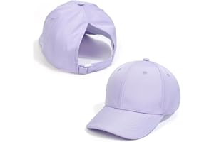 Apooke Chapeau De Soleil pour Enfants Casquette De Baseball à Larges Bords avec Trou pour Queue De Cheval Toddler Girls Sun-Proof Peak-Cap 3-6T High Bun Ponycap Kids Baseball Cap Girls