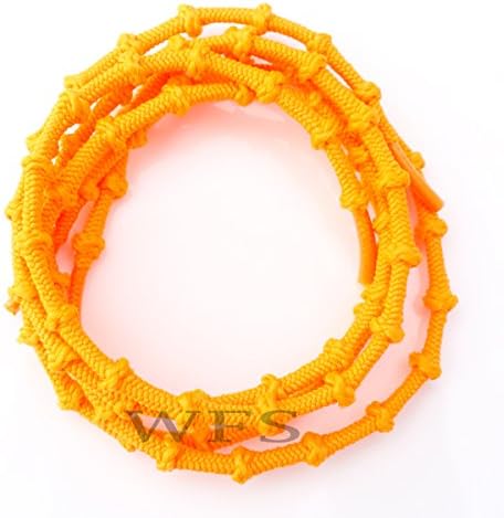 High Performance Unisex WFS Knot Shoe Laces are Elastic No Tie Laces with Anti Loose Locking Nodes Laces Neon Orange Colour for Triathlon, Running Shoes, Sports Trainers