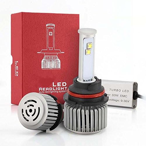 QJONKE 9007/HB5 Car LED Headlight Bulbs 9V-36V 120W 9600lm 6000K 50000hours 2 lights