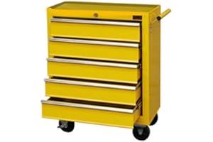 Dirty Pro Tools™ LARGE 5 DRAWER ROLLCAB WITH SIDE TOOL TRAY BALL BEARING SLIDES DRAWERS AND DRAWER DIVIDERS CABINET GARAGE PROFESSIONAL TOOL CHEST BOX