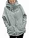 Miki&Co Women Winter Full Zip Hoodie Varsity Hoody Hooded Coat