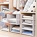 Produktbild Yoillione Kleiderschrank Organizer Regal Garderobe Organizer,Weiße Kleiderschrank Aufbewahrung Schrank für Kleidung Organizer,Badezimmer Aufbewahrungskorb Stapelbar für Küche,Schlafzimmer