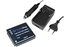 TRADE-SHOP Angebot IM Set: Kamera Li-Ion Akku + Ladegerät mit Kfz Adapter kompatibel mit Panasonic Lumix DMC LX1 LX2 FX01 DMC-FX07 DMC-FX3 DMC-LX1 DMC-FX8 DMC-FX9 DMC-FX10 DMC-FX12 DMC-FX50