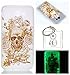 Produktbild Hülle Leuchtende Galaxy J3 2017 (US Model) Silikon Etui Handy Hülle Weiche Transparente Luminous TPU Back Case Tasche Schale Leuchten In Der Nacht Für Galaxy J3 2017 (US Model) + Schlüsselanhänger (P) (6)