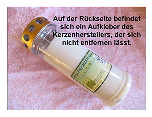 Sternenkind Grabkerze Grablicht Wochenbrenner 7 Tage Trauerkerze Sterne - 4