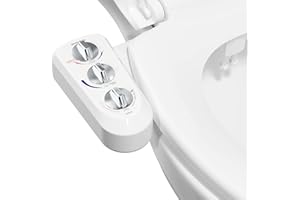 Bidet WC, Hibbent Bidet Doccia Toilette autopulente pulizia ugello, caldo e freddo Fresh spruzzino non-electric Intelligent meccanico sedile con pressione dell' acqua regolabile(T-Adattatore 3/8'')
