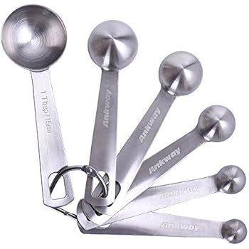 Städter 509207 4-teiliges Messlöffel Set in Silber
