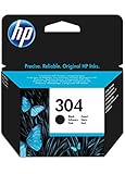 N9K06AE#301 HP 304 Black Original Standard Capacity 4ml 120páginas Negro cartucho de tinta - Cartucho de tinta para impresoras (HP, Negro, DeskJet 3720, DeskJet 3730, Estándar, 4 ml, 120 páginas)