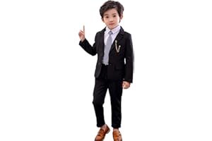 LOLANTA 2-teiliges Jungen festlichen Anzug Set, Kinder Blazer & Hosen Outfit, Freizeitkleidung oder Hochzeitskleid, 2-13 Jahre