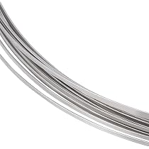 BENECREAT Fil Plat Acier Inoxydable 0.5 Mm X 1.6 Mm – 7 M Bobine – Fil Malléable Pour Bijoux, Résine, Cadres, Arrangements Floraux