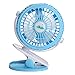 Produktbild Hinmay Mini-USB-Clip und Schreibtischventilator, tragbarer Mini-Tischventilator, angetrieben durch NetBook, Computer MacBook, Powerbank, verstellbarer 360-Grad-USB-Ventilator Free Size blau