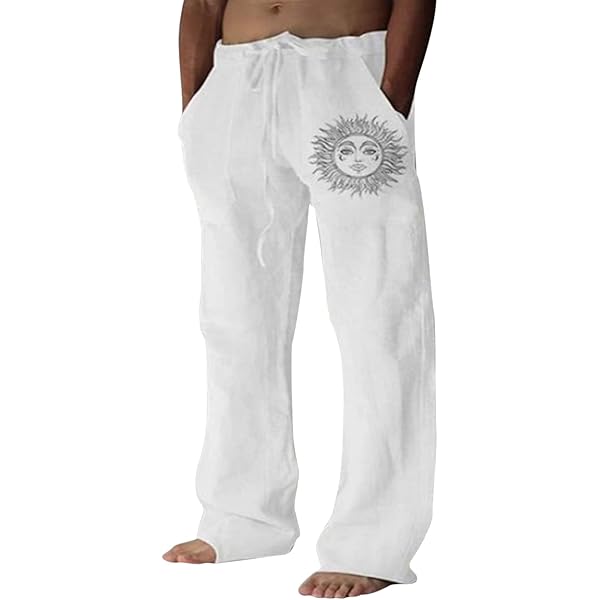 Cegerne Linnen herenbroek, lang, licht, zomerbroek, losse pasvorm