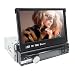 Produktbild HIZPO Wince Universal Head unit Single Din Car Stereo GPS sat nav DVD Player 7.0 inch In Dash support GPS/Navi/USB/SD/Subwoofer output/Cam-in/Bluetooth/Steering Wheel Control Function/FM/AM Radio Stereo Multimedia Station Navigation System with Free 8GB SD Card (Main unit)