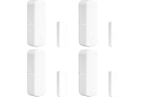 WiFi dörrsensor, 4 stycken dörrfönsterkontakt smart hem, trådlös dörrfönstersensor, intelligent fönsterkontaktsensor, fönster