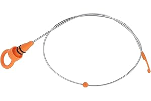 ECSiNG 1 Asta Di Livello Dell'olio Compatibile Con Audi A2 (8Z) 1.4 TDI OE 8Z0115611E Lunghezza 82 Cm Misuratore Asta Di Livello Accessorio Auto Arancione