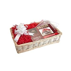 Gift Set Hamper By Kensington Giftware Co ? Includes Cream Wooden Hamper, Film Wrap And Ribbon ...