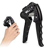 Agarres de mano Amzdeal Ajustable Empuñadura Fortalecedora de Manos y Dedos, Ejercitador de Fortalecedor Entrenamiento de Fuerza, rango de resistencia ajustable de 22 a 88 libras (10-40 Kg)