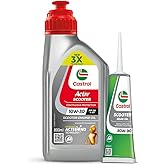 Castrol Activ 10W-30 4-AT Synthetic Engine Oil for Scooter 800 ML & Castrol Gear Oil 80W-90 for Scooter Gears 120 ML Combo Pa