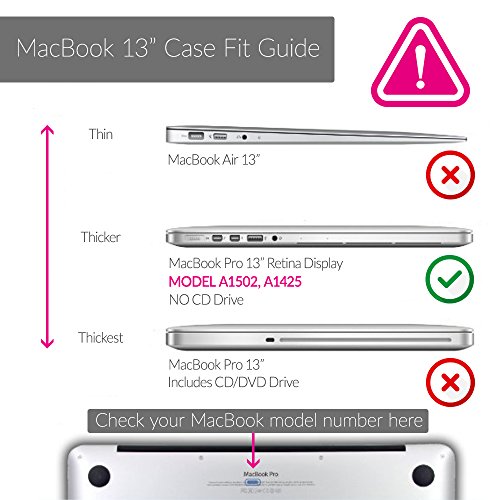 Macbook 13 Hülle, Snugg Apple Macbook 13 Hülle Case Tasche [Deluxe Satin Touch] Ultra Slim – Schwarz - 7
