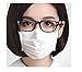 Produktbild Bllomsem 7pcs Grippe Gesichtsmasken 3 Ebenen mit earloops Antivirus und -verschmutzung Schutz mit Thick Medical Grade 100% Baumwolle Non Woven Gewebe Design Weiß